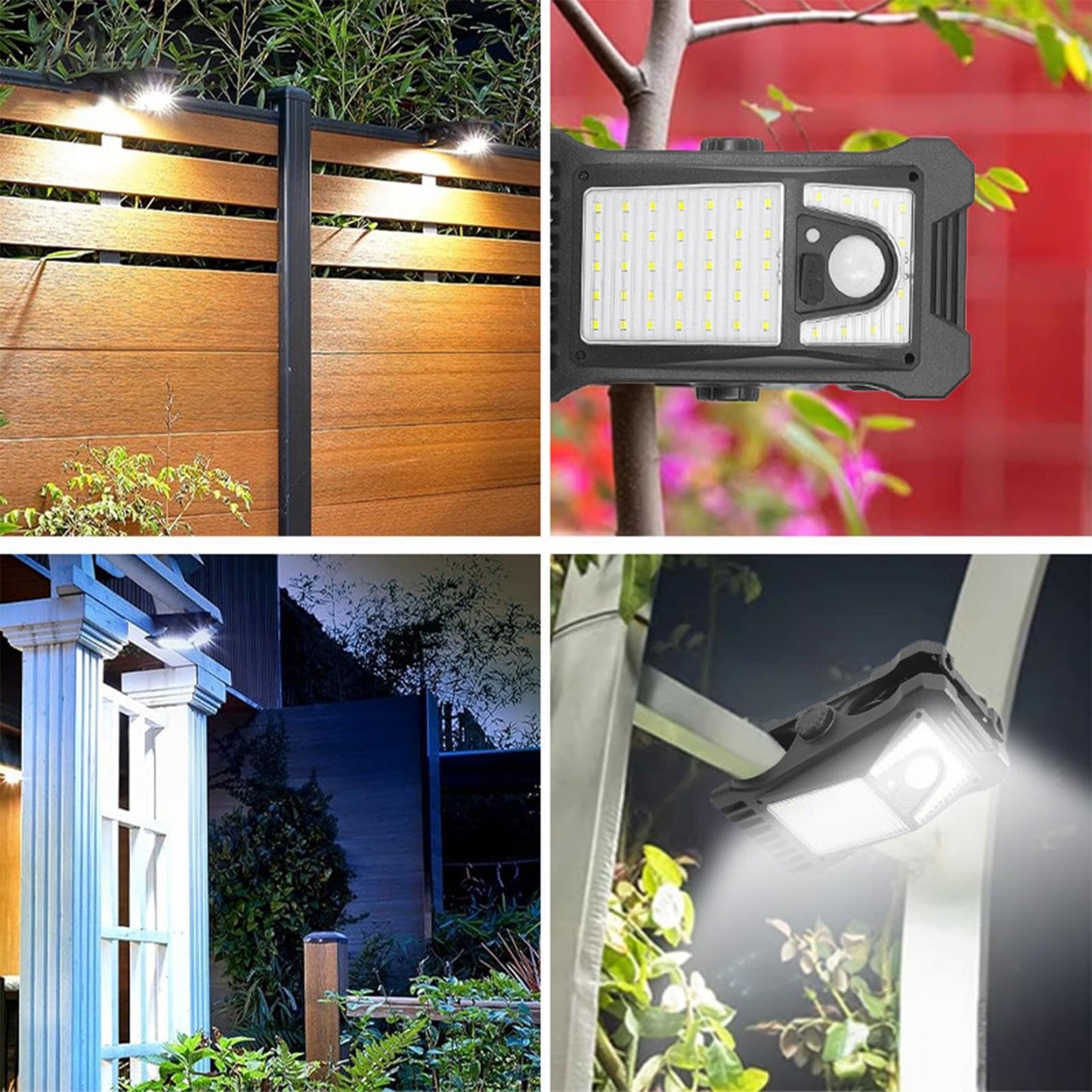 Equisafety Solar Powered LED Outdoor Light Clip