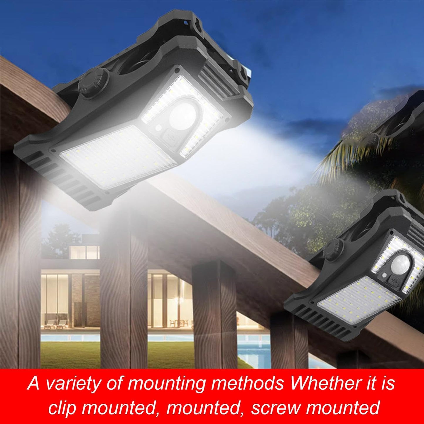Equisafety Solar Powered LED Outdoor Light Clip